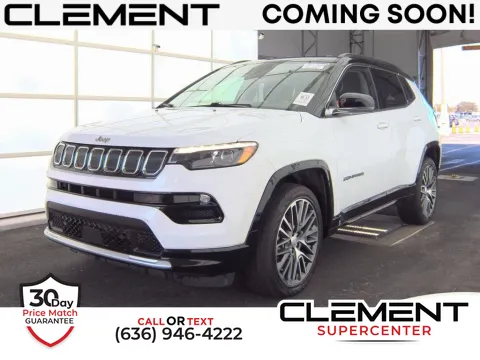 White 2022 Jeep Compass Limited for sale in Saint Charles, MO