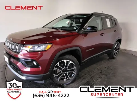 Red 2022 Jeep Compass Limited for sale in Saint Charles, MO