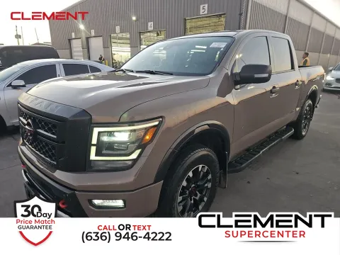 Beige 2023 Nissan Titan PRO-4X for sale in Saint Charles, MO