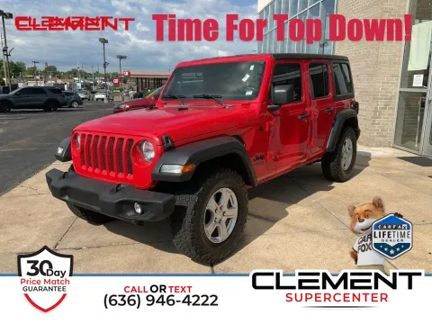 Red 2019 Jeep Wrangler Unlimited Sport S for sale in Saint Charles, MO