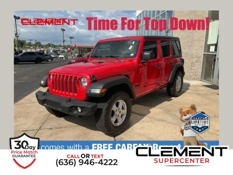 Red 2019 Jeep Wrangler Unlimited Sport S for sale in Saint Charles, MO