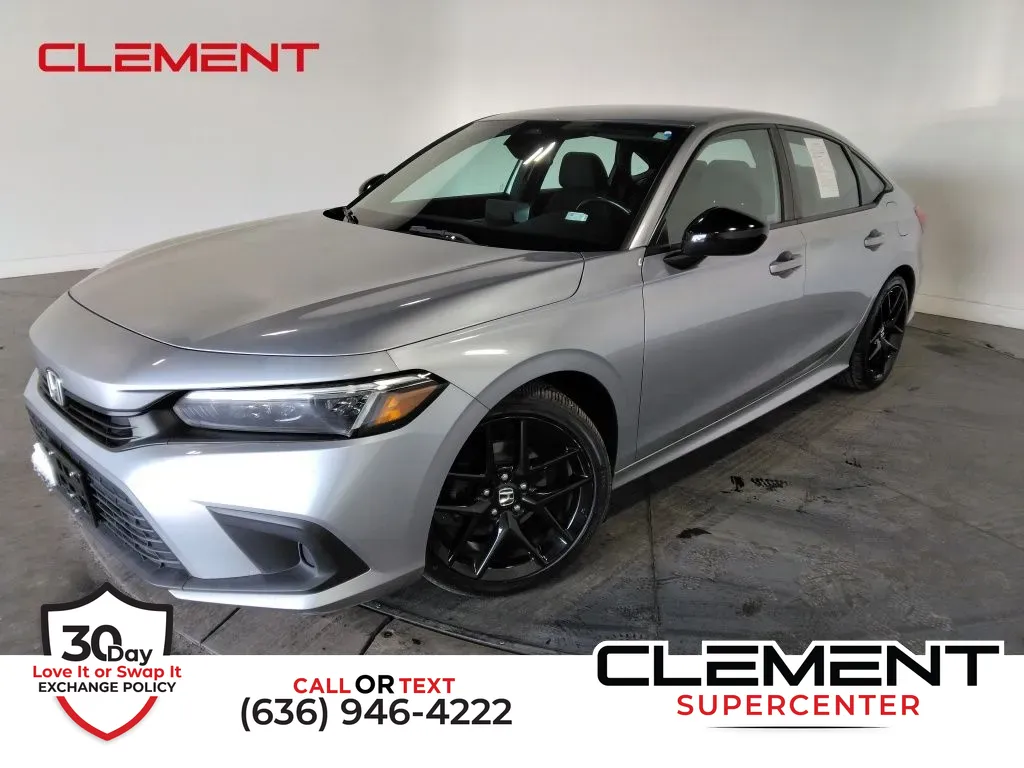 Silver 2022 Honda Civic Sport for sale in Saint Charles, MO