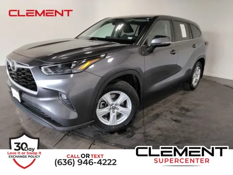 Gray 2024 Toyota Highlander LE for sale in Saint Charles, MO