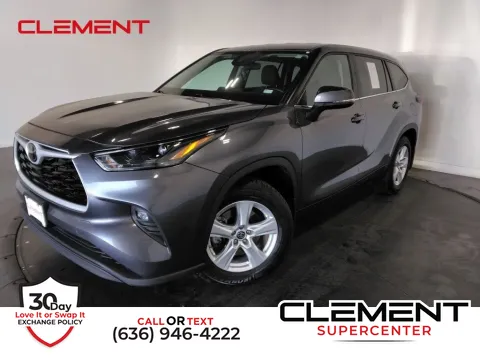 Gray 2024 Toyota Highlander LE for sale in Saint Charles, MO