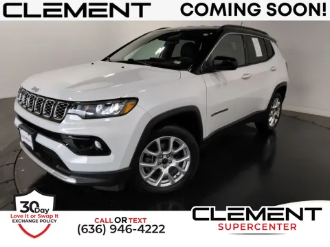 White 2025 Jeep Compass Limited for sale in Saint Charles, MO