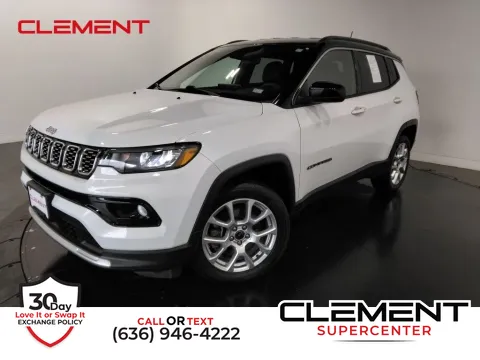 White 2025 Jeep Compass Limited for sale in Saint Charles, MO