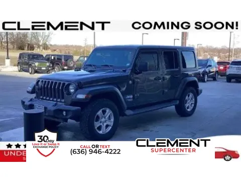 Gray 2018 Jeep Wrangler Unlimited Sport S for sale in Saint Charles, MO