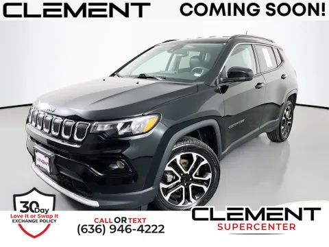 Black 2022 Jeep Compass Limited for sale in Saint Charles, MO