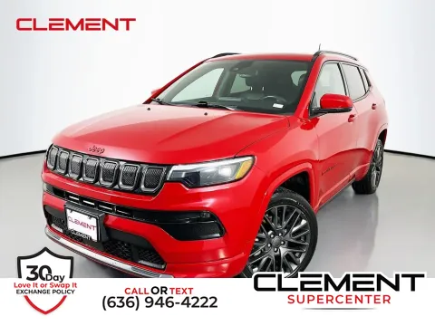 Red 2022 Jeep Compass Limited for sale in Saint Charles, MO