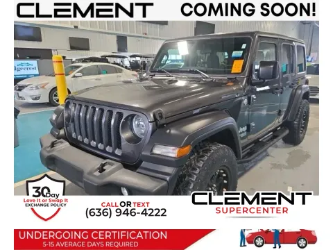 Gray 2018 Jeep Wrangler Unlimited Sport S for sale in Saint Charles, MO