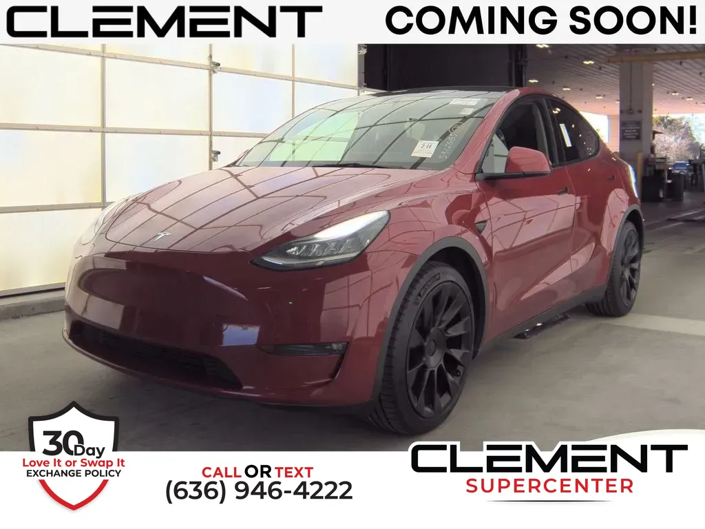 Red 2021 Tesla Model Y Long Range for sale in Saint Charles, MO