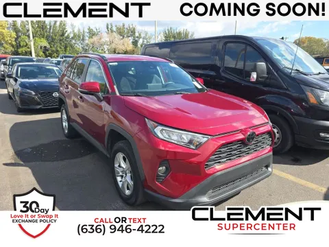 Red 2021 Toyota RAV4 XLE for sale in Saint Charles, MO
