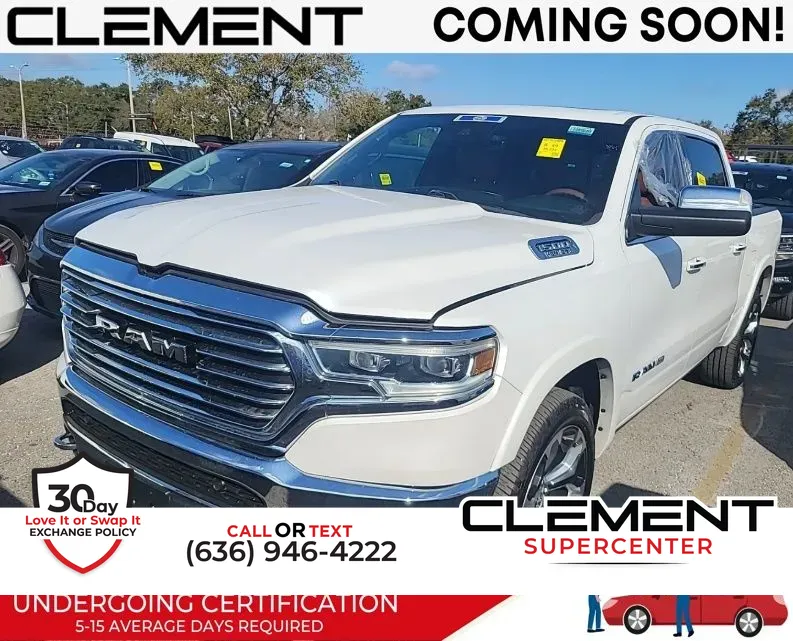 White 2019 Ram 1500 Laramie Longhorn for sale in Saint Charles, MO