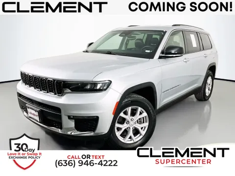 Silver 2021 Jeep Grand Cherokee L Limited for sale in Saint Charles, MO