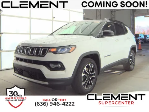 White 2023 Jeep Compass Limited for sale in Saint Charles, MO