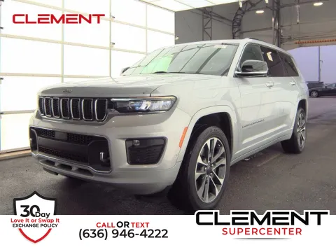 Silver 2021 Jeep Grand Cherokee L Overland for sale in Saint Charles, MO