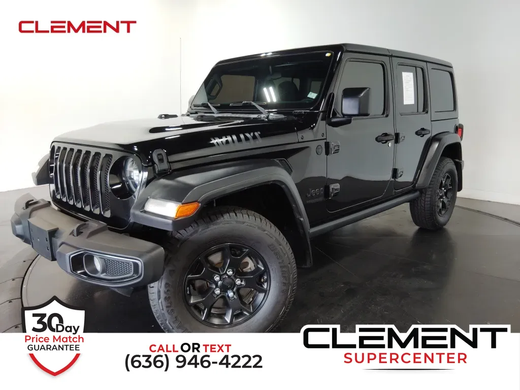 Black 2021 Jeep Wrangler Unlimited Willys for sale in Saint Charles, MO