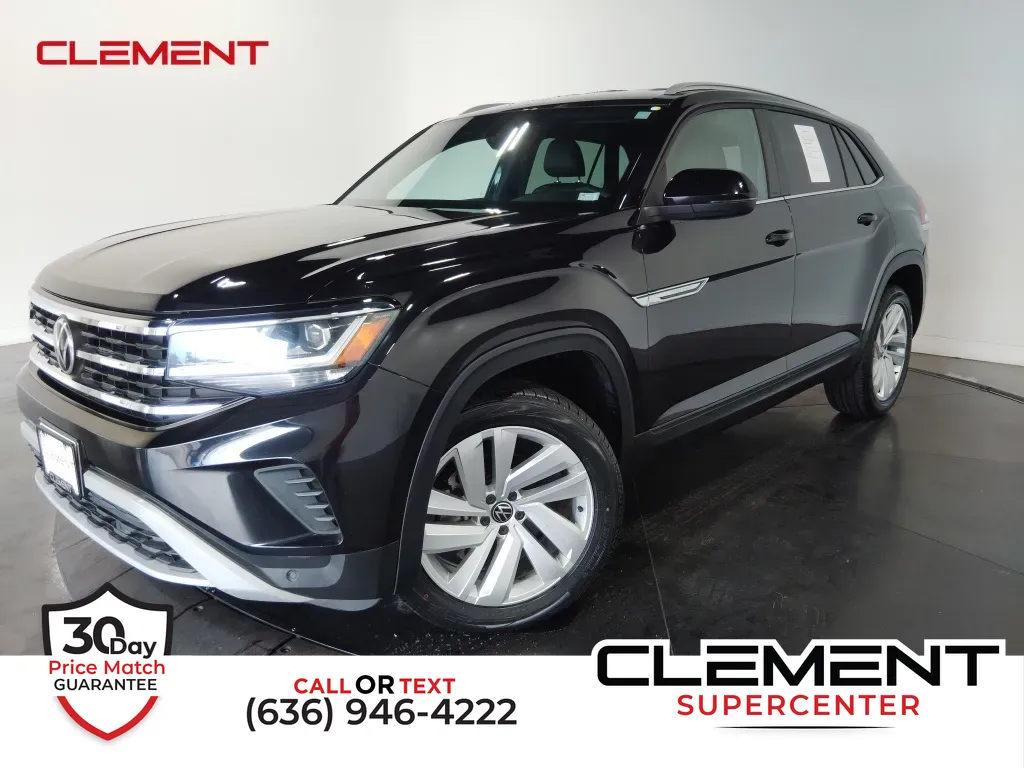 Black 2021 Volkswagen Atlas Cross Sport 3.6L V6 SE w/Technology for sale in Saint Charles, MO