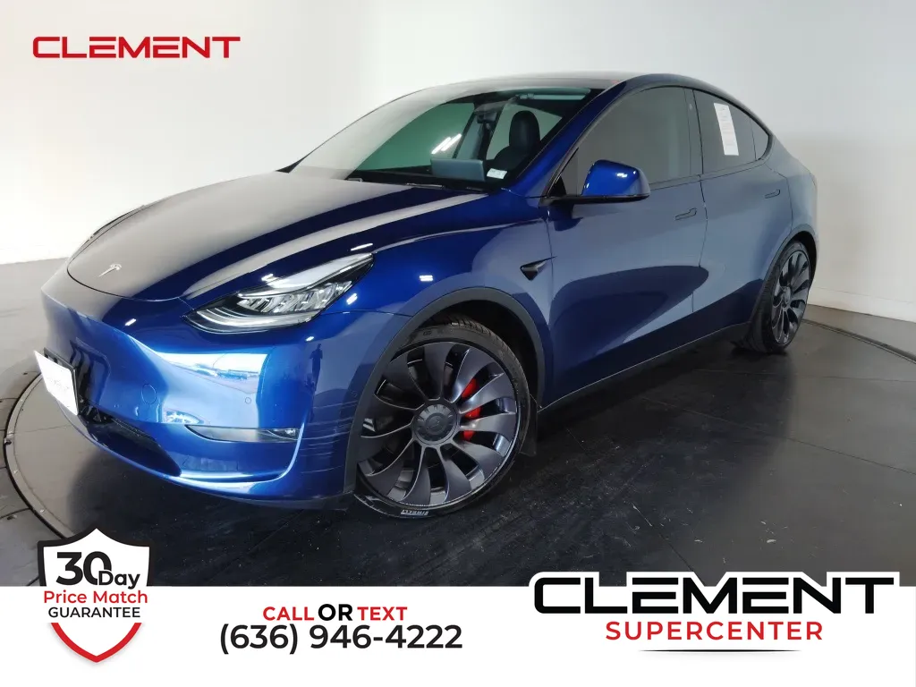 Blue 2020 Tesla Model Y Performance for sale in Saint Charles, MO