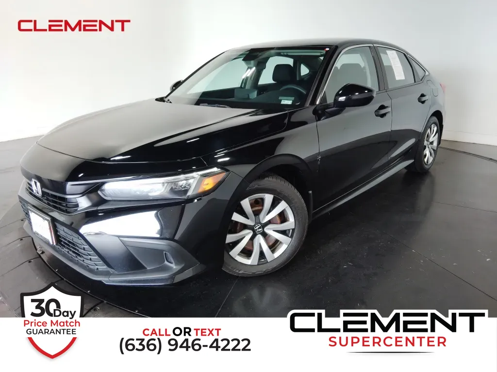 Black 2022 Honda Civic LX for sale in Saint Charles, MO
