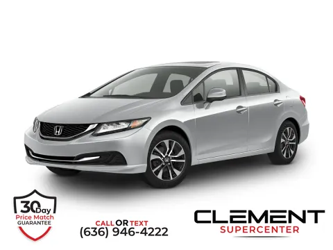 Silver 2015 Honda Civic EX for sale in Saint Charles, MO