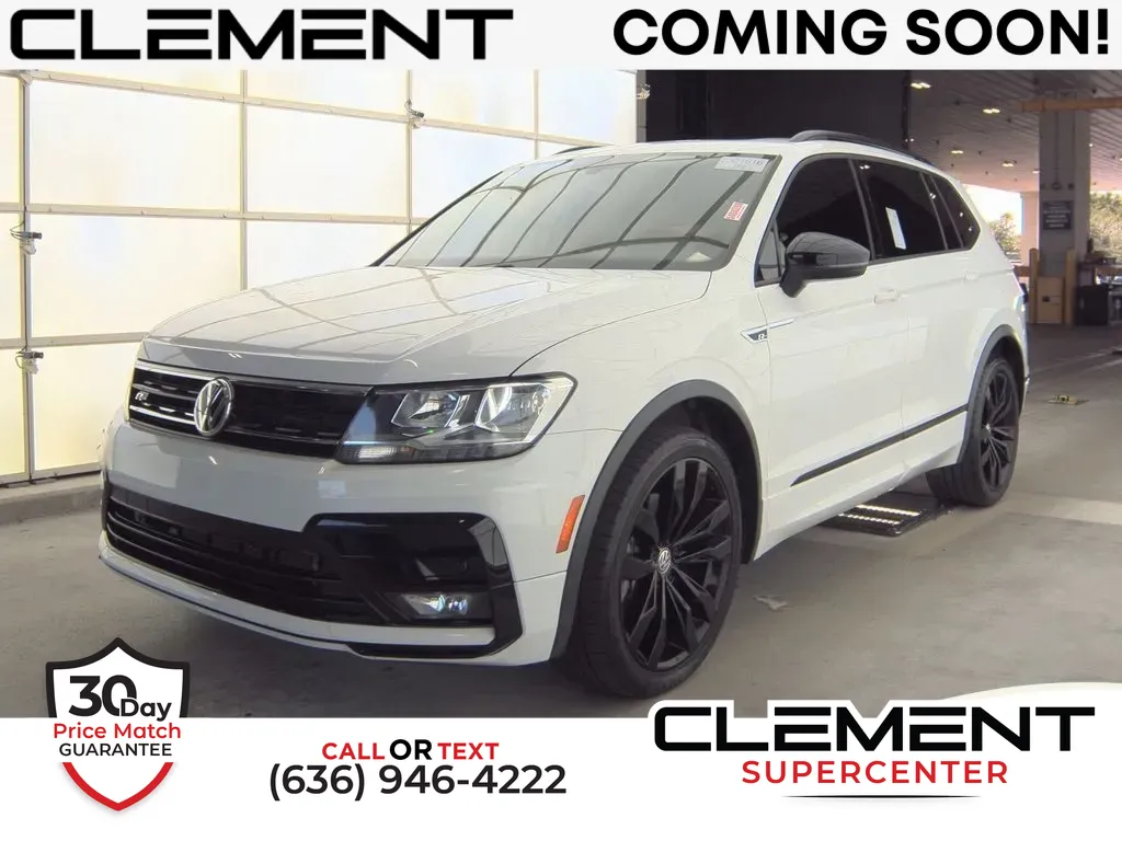 White 2021 Volkswagen Tiguan 2.0T SE R-Line Black for sale in Saint Charles, MO