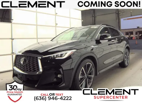 Black 2024 INFINITI QX55 ESSENTIAL for sale in Saint Charles, MO