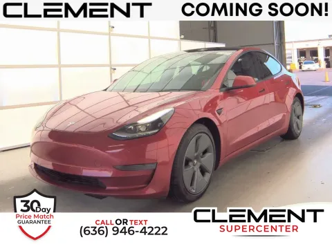 Red 2021 Tesla Model 3 Standard Range Plus for sale in Saint Charles, MO