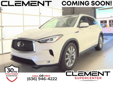 White 2022 INFINITI QX50 ESSENTIAL for sale in Saint Charles, MO