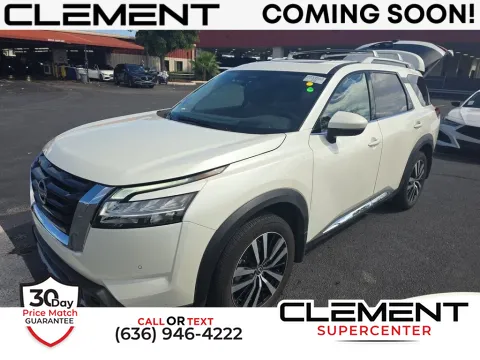 White 2024 Nissan Pathfinder Platinum for sale in Saint Charles, MO