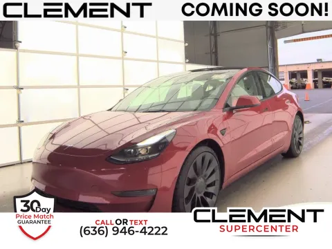 Red 2022 Tesla Model 3 Performance for sale in Saint Charles, MO