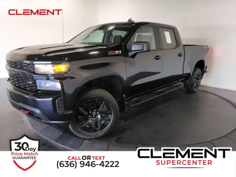 Black 2021 Chevrolet Silverado 1500 Custom Trail Boss for sale in Saint Charles, MO