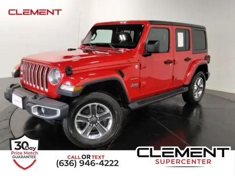 Red 2018 Jeep Wrangler Unlimited Sahara for sale in Saint Charles, MO