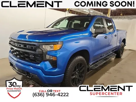 Blue 2022 Chevrolet Silverado 1500 Custom for sale in Saint Charles, MO