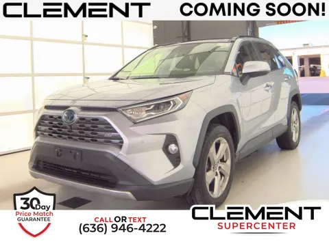 Silver 2019 Toyota RAV4 Hybrid Limited for sale in Saint Charles, MO