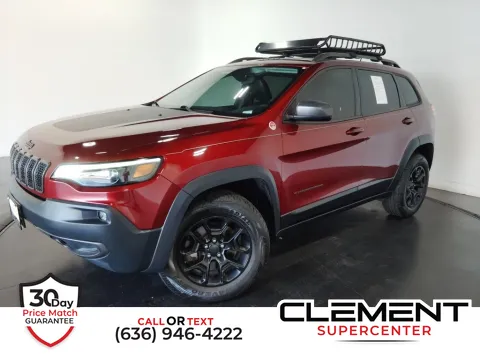 Red 2019 Jeep Cherokee Trailhawk for sale in Saint Charles, MO