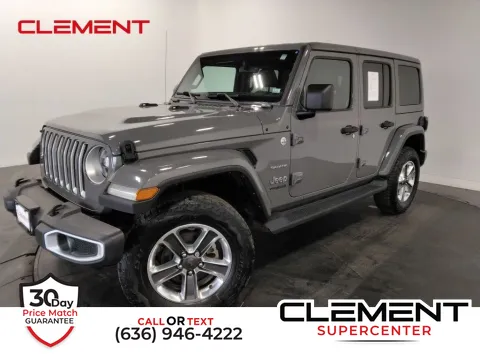 Gray 2021 Jeep Wrangler Unlimited Sahara for sale in Saint Charles, MO