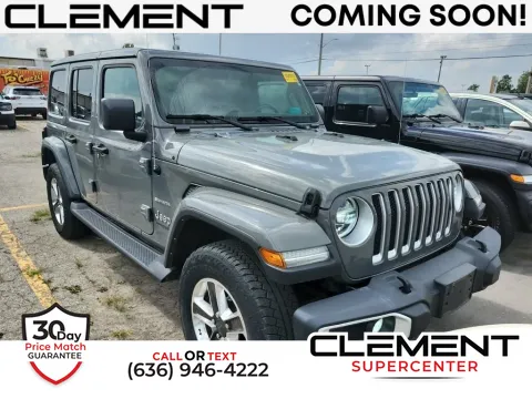 Gray 2021 Jeep Wrangler Unlimited Sahara for sale in Saint Charles, MO