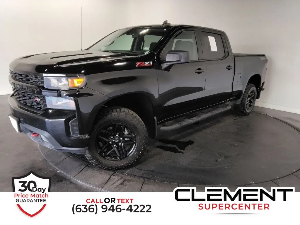 Black 2021 Chevrolet Silverado 1500 Custom Trail Boss for sale in Saint Charles, MO