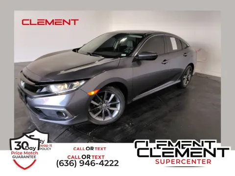 Silver 2020 Honda Civic EX-L for sale in Florissant, MO