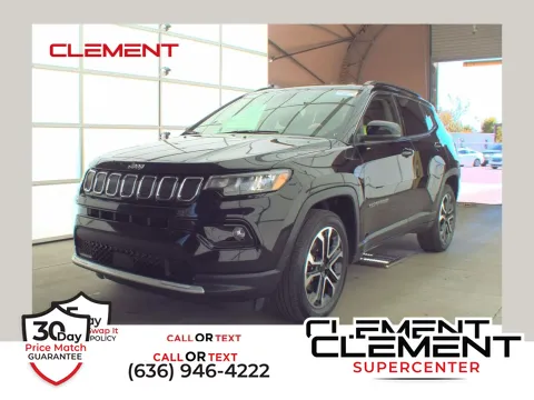 Black 2022 Jeep Compass Limited for sale in Florissant, MO