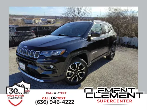Black 2022 Jeep Compass Limited for sale in Florissant, MO