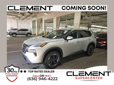 Silver 2024 Nissan Rogue SV for sale in Florissant, MO