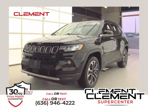 Black 2022 Jeep Compass Limited for sale in Florissant, MO