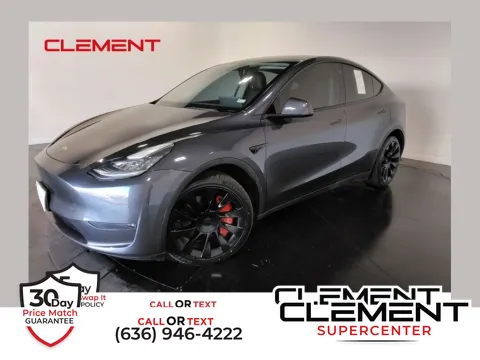 Gray 2021 Tesla Model Y Long Range for sale in Florissant, MO