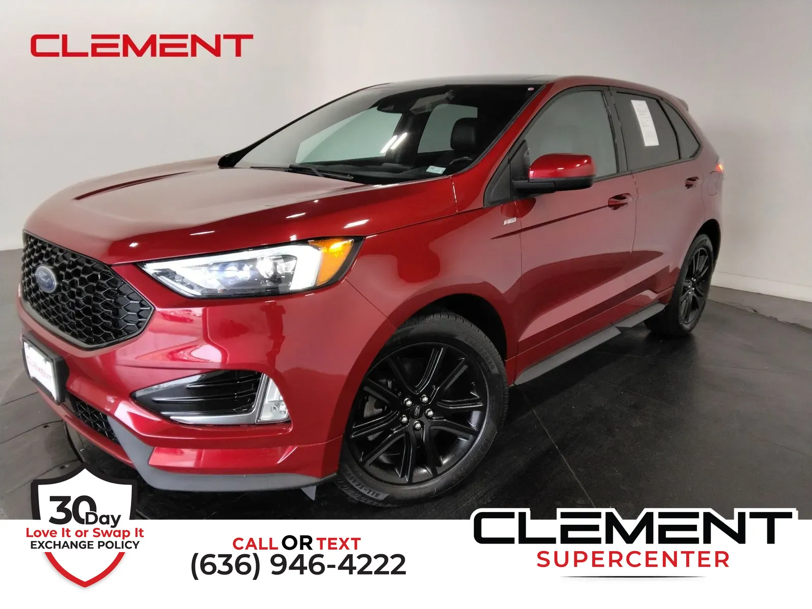 Red 2021 Ford Edge ST Line for sale in Florissant, MO