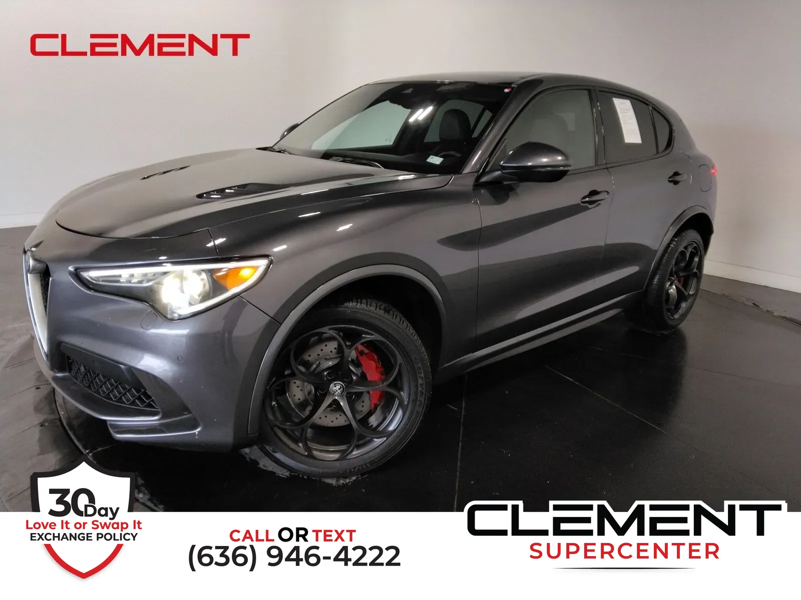 Gray 2019 Alfa Romeo Stelvio Quadrifoglio for sale in Florissant, MO