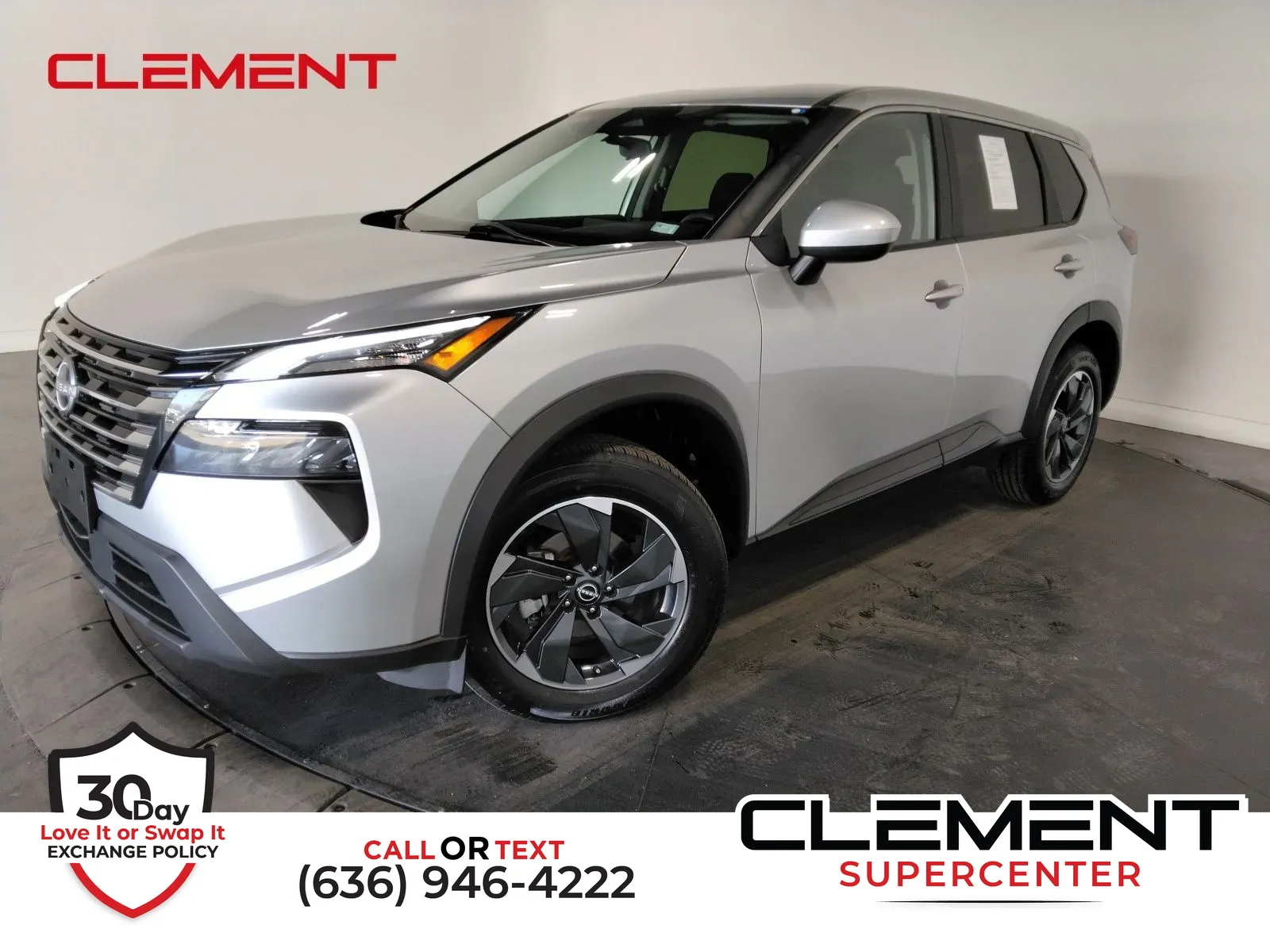 Silver 2024 Nissan Rogue SV for sale in Florissant, MO