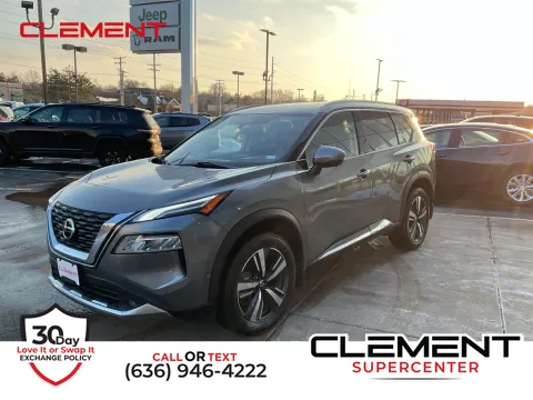 Gray 2021 Nissan Rogue Platinum for sale in Florissant, MO