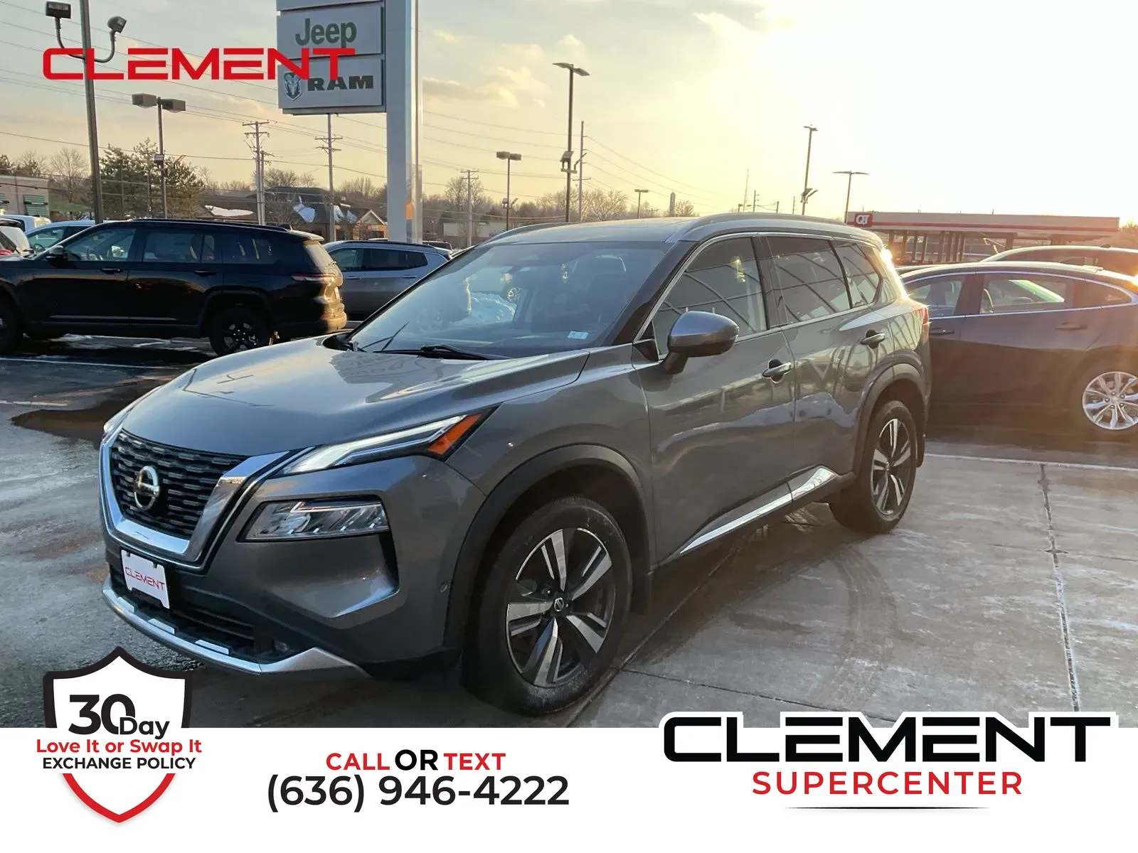 Gray 2021 Nissan Rogue Platinum for sale in Florissant, MO